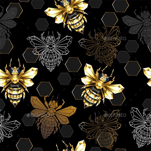 Seamless Pattern of Polygonal Bees