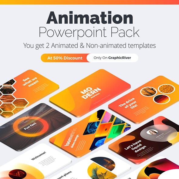Modern Pitch Deck Animated Infographics