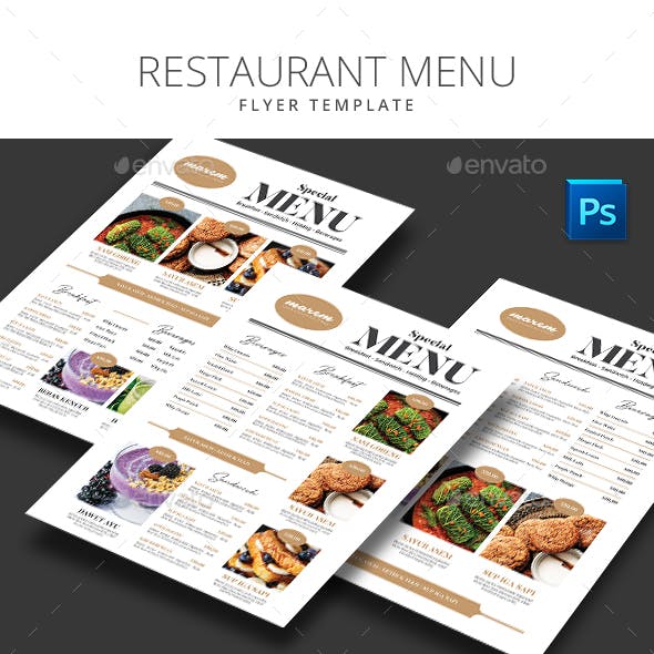 Chic Restaurant Menu