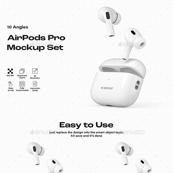 AirPods Pro Mockup Set