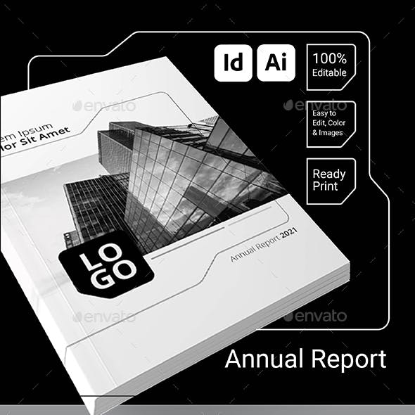 Annual Report Modern in black 2021