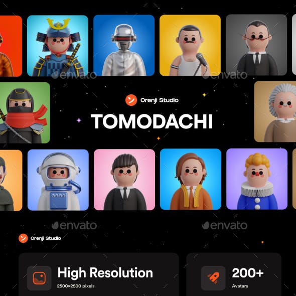 Tomodachi - 3D Avatar Library by Orenji
