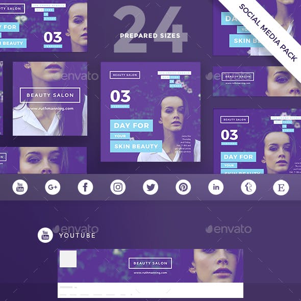 Beauty Salon Social Media Pack