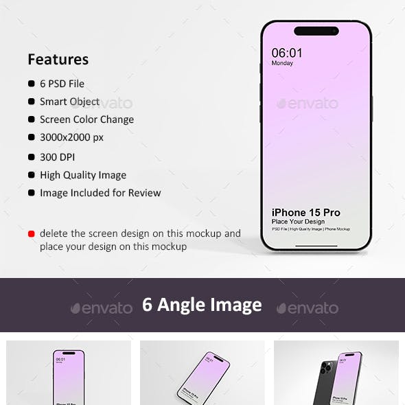 iPhone 15 Pro Mockup