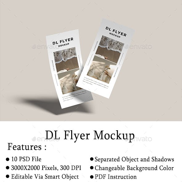DL Flyer Mockup