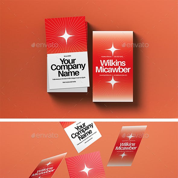 Geometric Gradient Business Card
