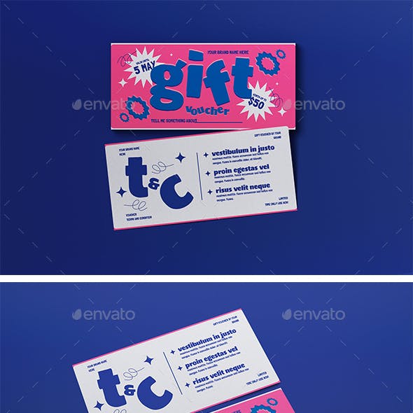 Pink Riso Print Gift Voucher