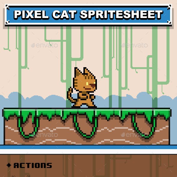 Pixel Cat Spritesheet