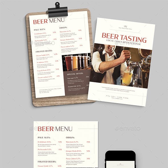 Beer Menu Template