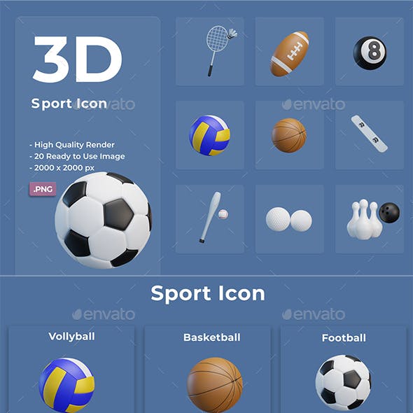 3D Sport Icon