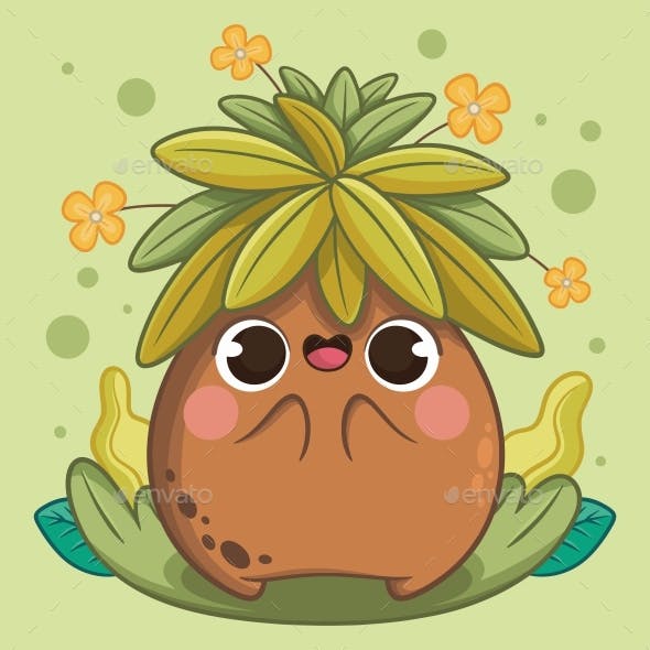 Kawaii Frailejon illustration