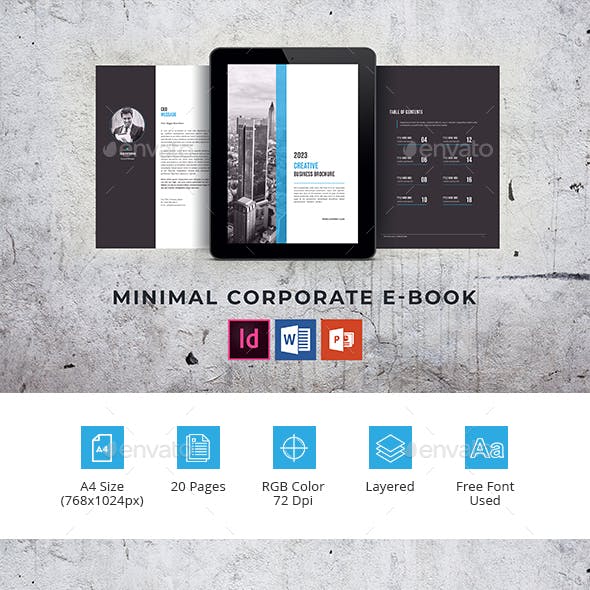 Minimal Corporate E-Book Brochure