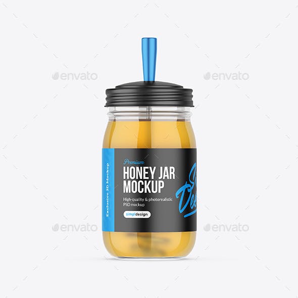 Honey Jar Mockup