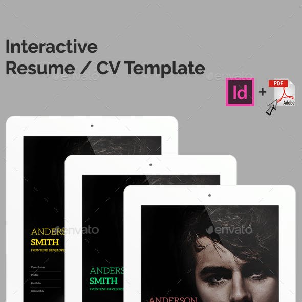 Interactive Resume / CV Template