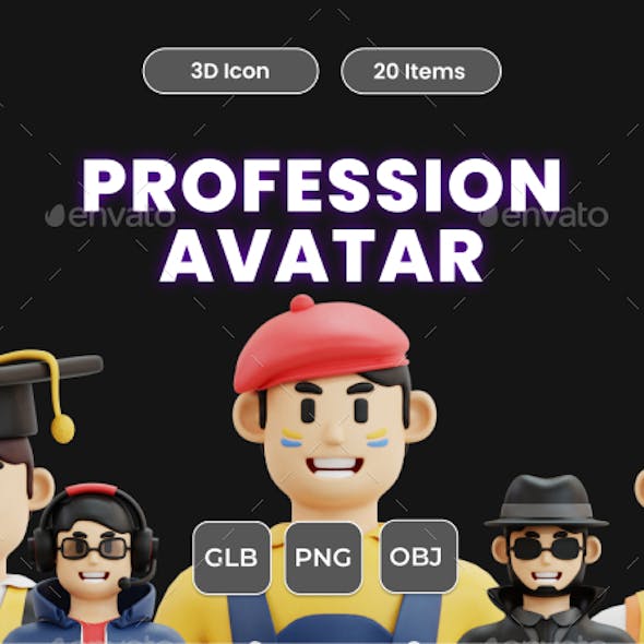 3D Profession Avatar Set Pack