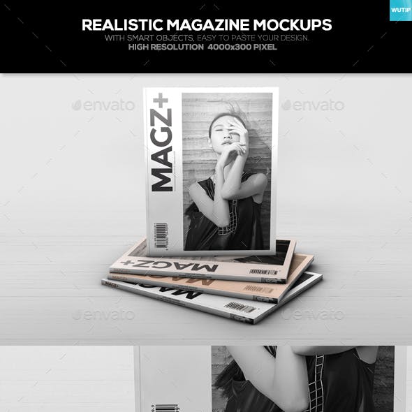 Realistic Magazine Mockups
